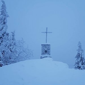 Marek Feest na vrcholu Großer Falkenstein (6.1.2019)