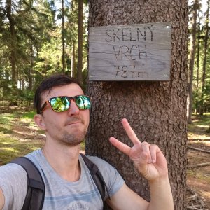 Jiří Králík na vrcholu Skelný vrch (13.6.2026 16:37)