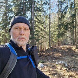 Rastislav Biarinec on the summit of Sečisko (18.2.2024 12:21)