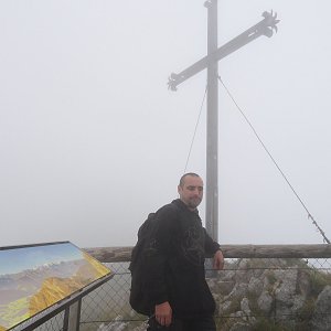 Daniel Ledl na vrcholu Esel (6.8.2022 10:32)