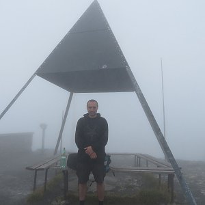 Daniel Ledl na vrcholu Oberhaupt (6.8.2022 11:03)