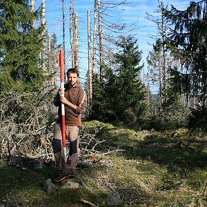 Bouřka on the summit of Nad Roklanským potokem (8.5.2015 8:22)
