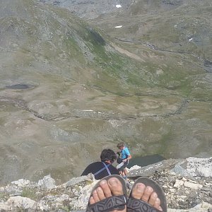 Jan Šafařík na vrcholu Bec Carre (2.8.2017 14:00)