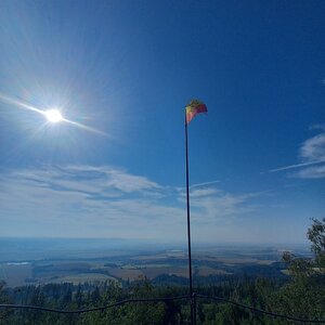 Lenka on the summit of Bradlo (29.6.2024 9:30)