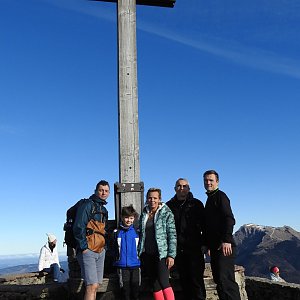 Divočák junior na vrcholu Zwölferhorn (7.1.2023 11:56)