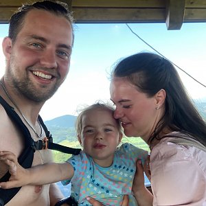 David na vrcholu Přední Bukový kopec (24.6.2021 16:00)