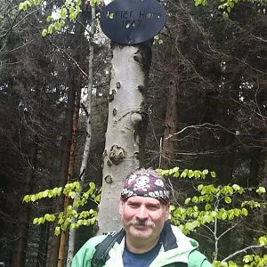 Lojza Žáček na vrcholu Nořičí hora (31.5.2021 15:00)