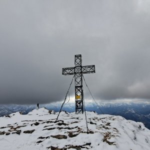 Mišule Kudlačka na vrcholu Kasberg (1.3.2025 11:30)