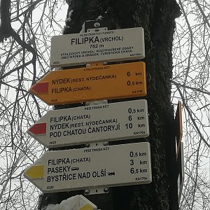 Zdeňka Máchová na vrcholu Filipka (27.2.2021 11:26)