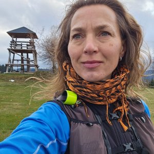 Marcela Kubíčková na vrcholu Búřov (3.12.2024 12:20)