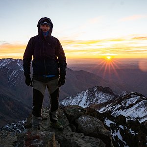 David Klvana na vrcholu Jebel Toubkal (15.1.2019 8:21)
