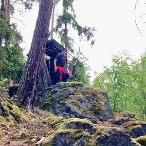 Petr Karmazín on the summit of Skalka (2025)