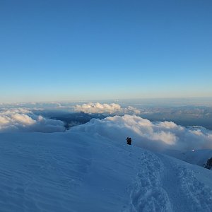 Patejl na vrcholu Grande Bosse (23.8.2013 6:30)