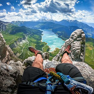 Jiří Králík on the summit of Rocher du Vent (7.7.2019 16:08)