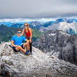 Jiří Králík on the summit of Monte Peralba (5.7.2021 13:47)