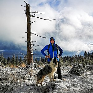 Jiří Králík na vrcholu Lysý vrch (14.1.2023 13:01)
