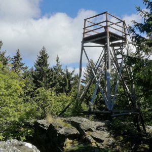 Vladimír Grančay na vrcholu Kamenný vrch (4.9.2023 13:53)