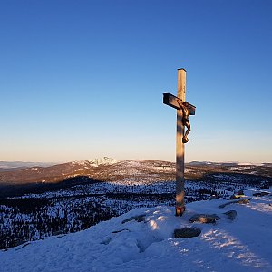 Marek Feest na vrcholu Luzný / Lusen (17.2.2019 7:36)