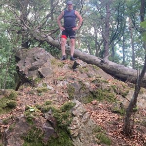 Petr Karmazín on the summit of Opyš JV (2025)