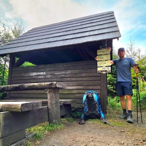 Martin Snopek on the summit of Huštýn (1.8.2026 9:26)