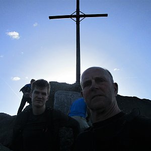 Michal Kříž na vrcholu Kleiner Osser (28.10.2022 14:59)