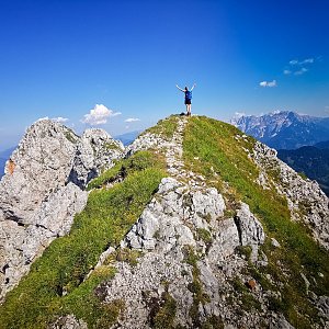 Jiří Králík na vrcholu Ostrv / Kainradlturm (14.8.2021 15:31)