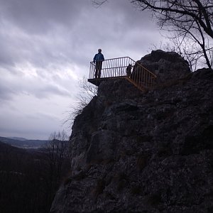 Joch a Dingo na vrcholu Raškova vyhlídka (9.3.2019 17:25)