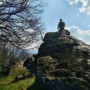 Torr na vrcholu Mrtvý kámen (Totenstein) (21.4.2021 14:15)
