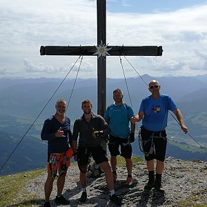 Michal Kříž on the summit of Stoderzinken (30.7.2021 11:30)
