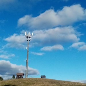 Jiřina on the summit of Skalky (1.2.2025 14:28)