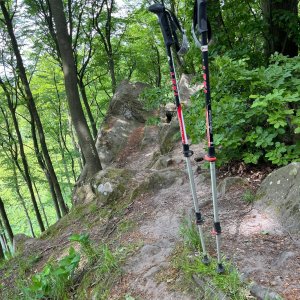Radka D on the summit of Split Rock (10.5.2025 14:12)