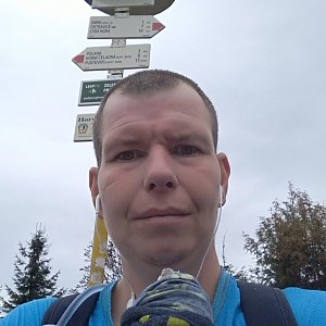 Michal Krčmář na vrcholu Smrk (28.9.2019 13:51)