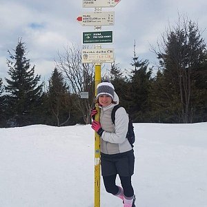 Reny na vrcholu Smrk (16.2.2020 12:35)