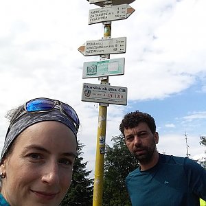 Babunka159 na vrcholu Smrk (17.6.2018 15:35)