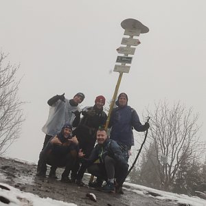 Michal Dimun na vrcholu Smrk (3.5.2020 12:30)