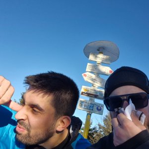 Fíkus on the summit of Smrk (30.12.2024 10:26)