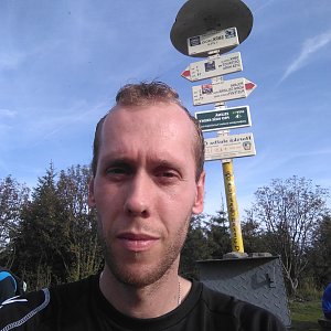 Radek na vrcholu Smrk (13.9.2020 16:32)