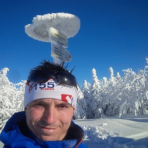 Puma na vrcholu Smrk (7.1.2019 12:18)