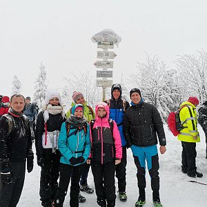 Miguele na vrcholu Smrk (16.1.2021 15:00)