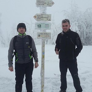 Pospa on the summit of Smrk (12.1.2019 12:00)