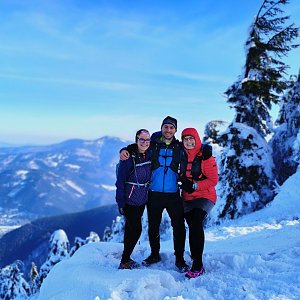 Lukáš Plánička na vrcholu Smrk (21.2.2021 10:00)