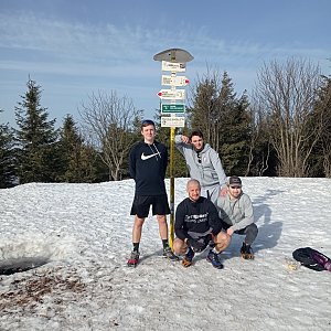 Michal Dimun na vrcholu Smrk (26.2.2021 14:04)