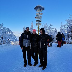 Marťajs42 na vrcholu Smrk (10.1.2021 3:33)