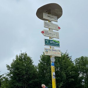 TerezKn na vrcholu Smrk (10.7.2021 1:21)