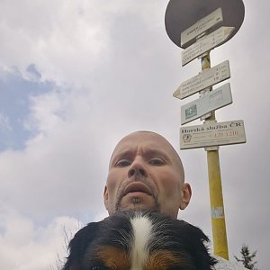 Pavel Krömer na vrcholu Smrk (2.5.2019 12:47)