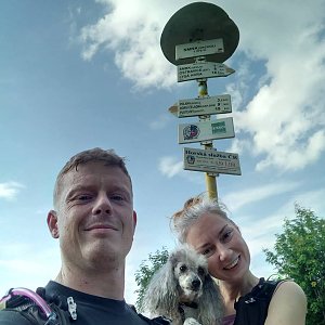 Bohumila Toufarová na vrcholu Smrk (20.7.2019 16:00)