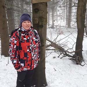 Pavla na vrcholu Velká Stolová (11.1.2020 12:46)