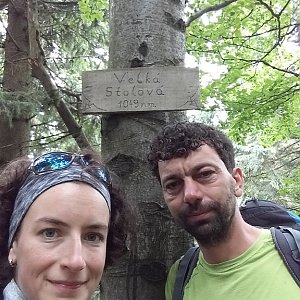 Babunka159 na vrcholu Velká Stolová (18.6.2018 12:25)