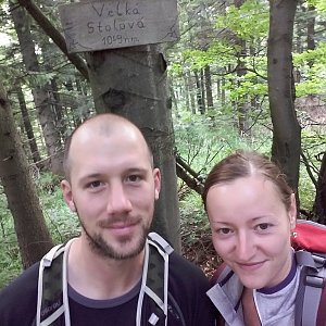 Paja&Tom na vrcholu Velká Stolová (15.7.2018 9:21)
