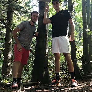 Vojtěch Horák na vrcholu Velká Stolová (7.9.2018 11:51)